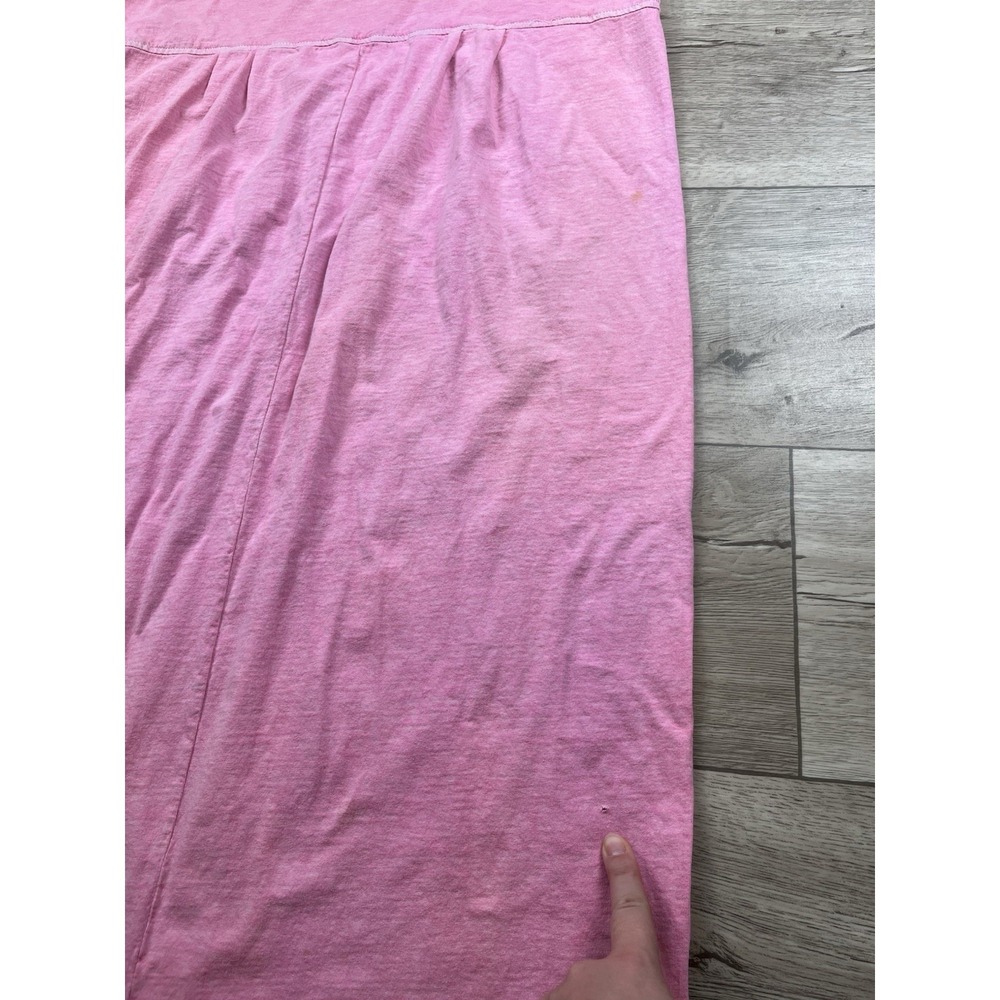 Vintage Fresh Produce Sleeveless Maxi Dress Size Large Pink Fish Graphic 90s - Picture 15 of 16